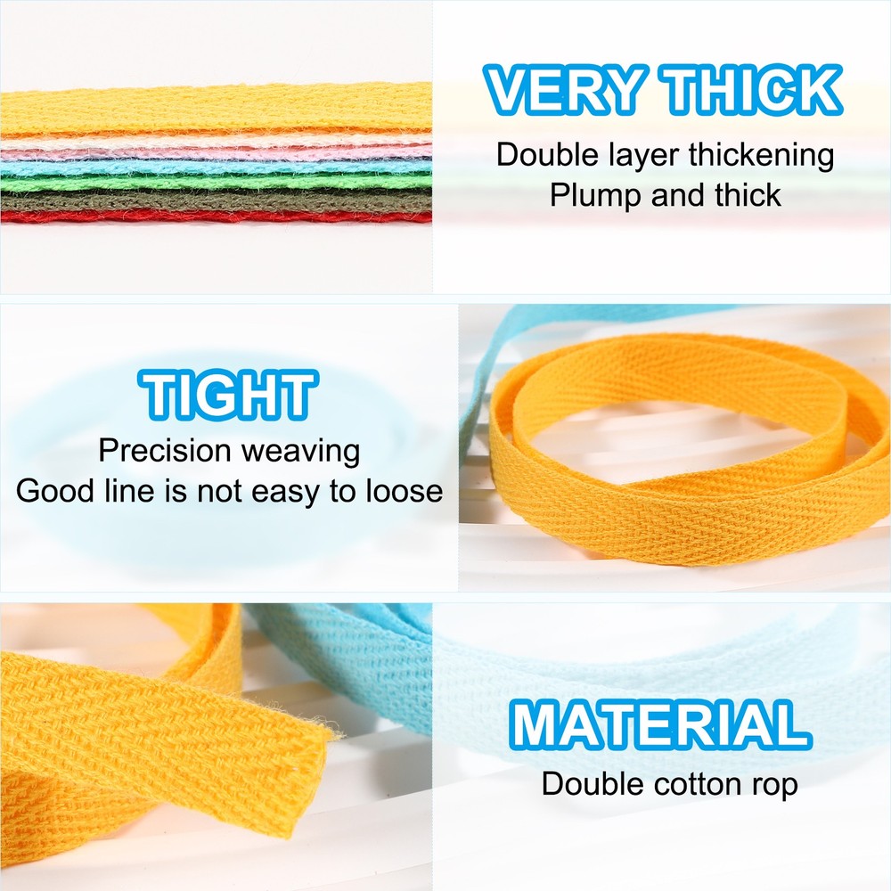 19mm x 33feet Inch Flat Drawstring Cord Drawstring Replacement, White