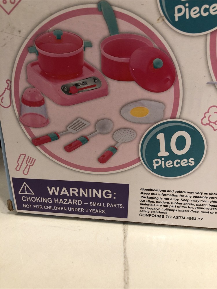 Let’s Make Dinner Playset Set New 10 Piece Set