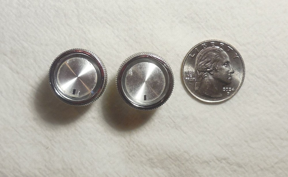 Qty(2) USED Knurled Knobs Asian Pitch 3/4 Diameter