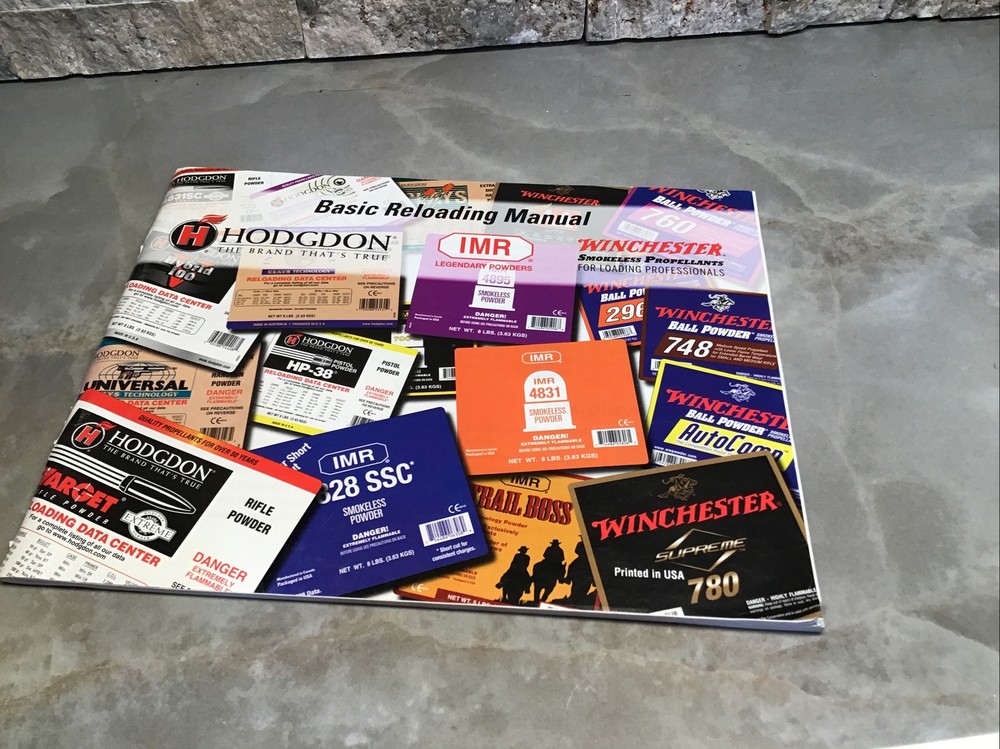 HODGDON,WINCHESTER,IMR 2009  RELOADING,GUN POWDER,ECT BASIC RELOADING MANUAL