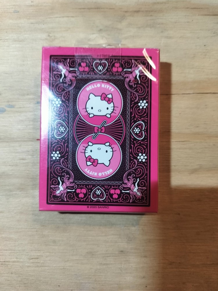 Bicycle Hello Kitty Playing Cards, Black & Pink, 1 Deck