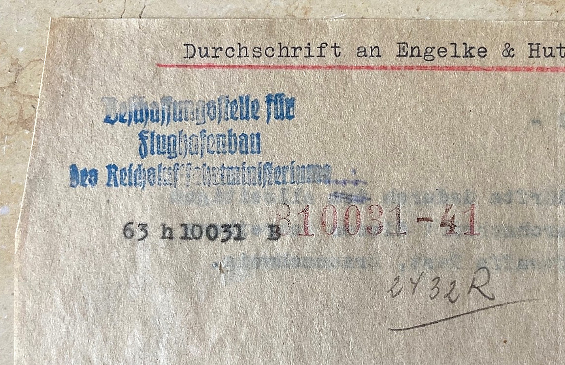 WW2 GERMAN REICHSMARSHALL REICHSMINISTER of AVIATION PROCUREMENT DOCUMENT 1941