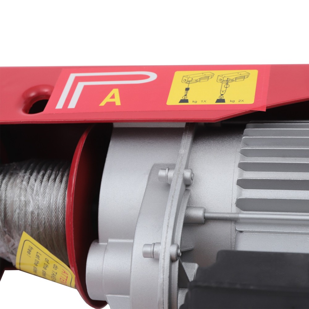 2200LBS Electric Hoist Winch Engine Crane with Wireless 110V