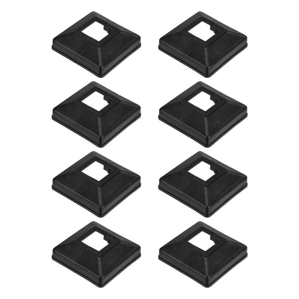 8-Pack Post Base Cover, Internal 1.18"x 1.18" Post Skirt Split Type for Railing