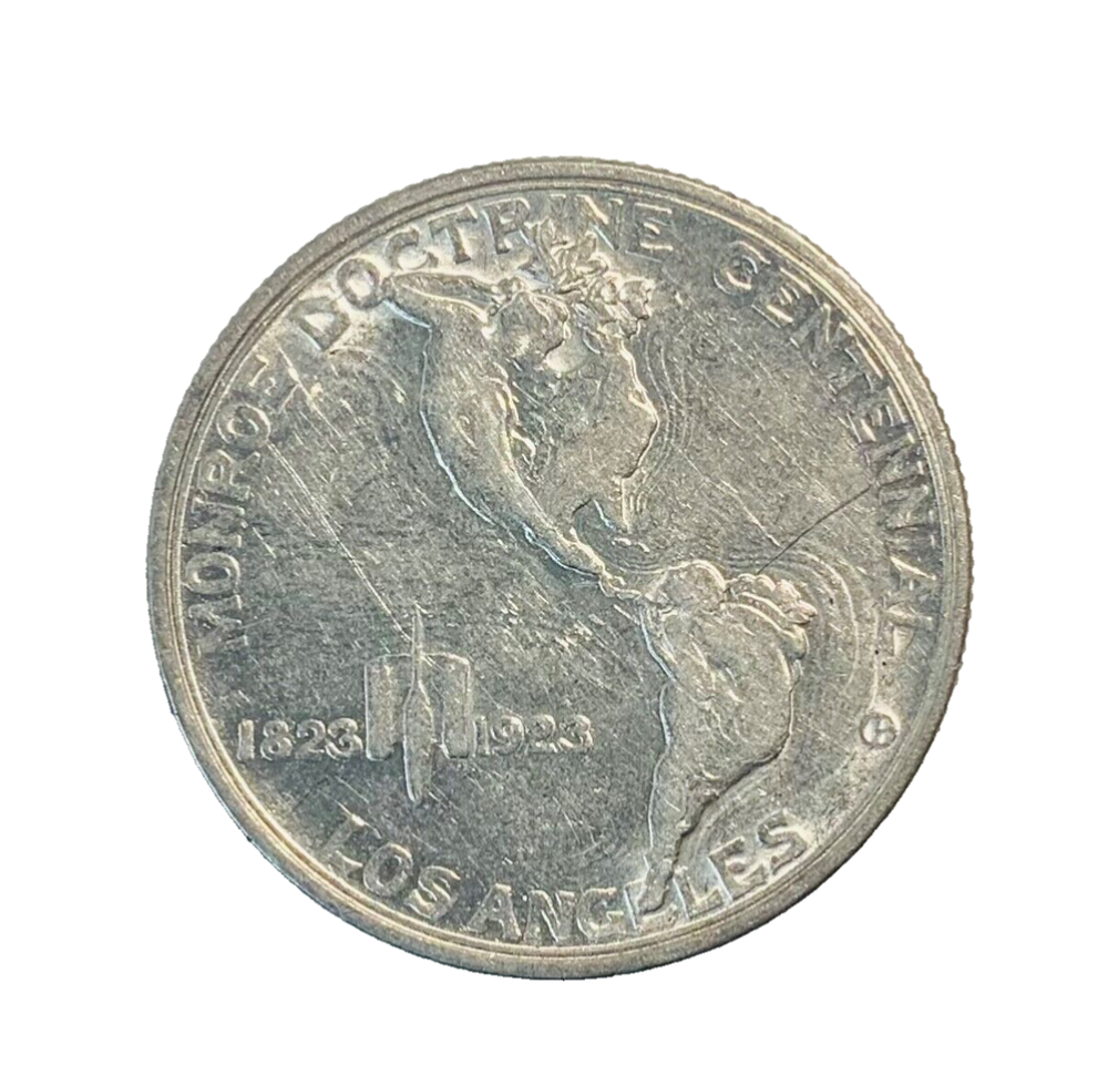 1923 S Monroe Doctrine Half Dollar Commemorative 50c
