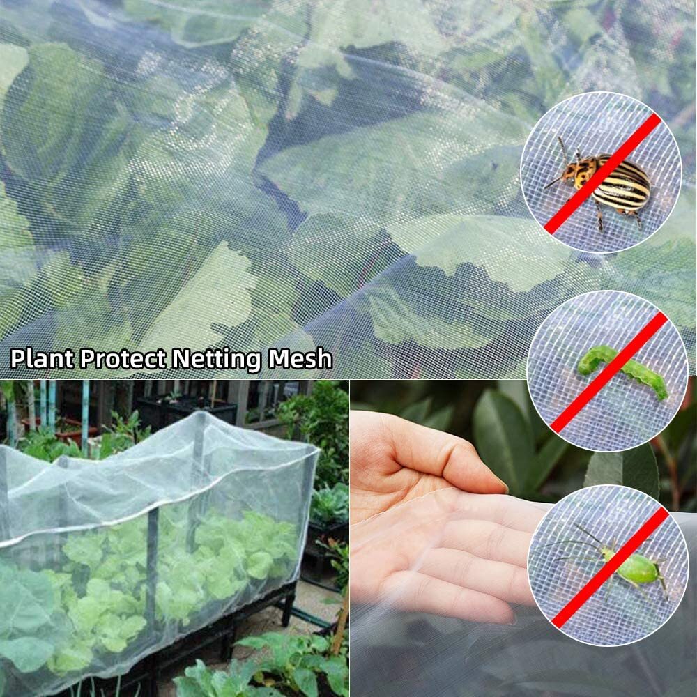 20~50ft Mosquito Garden Bug Insect Netting Barrier Bird Net Plant Protect Mesh