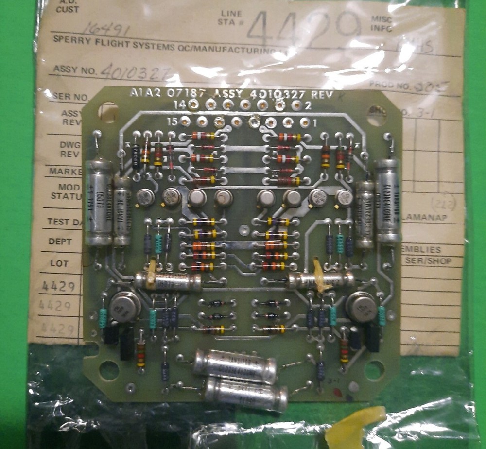 Sperry Fligh Systems A1A2 07187 4010327 REV Board