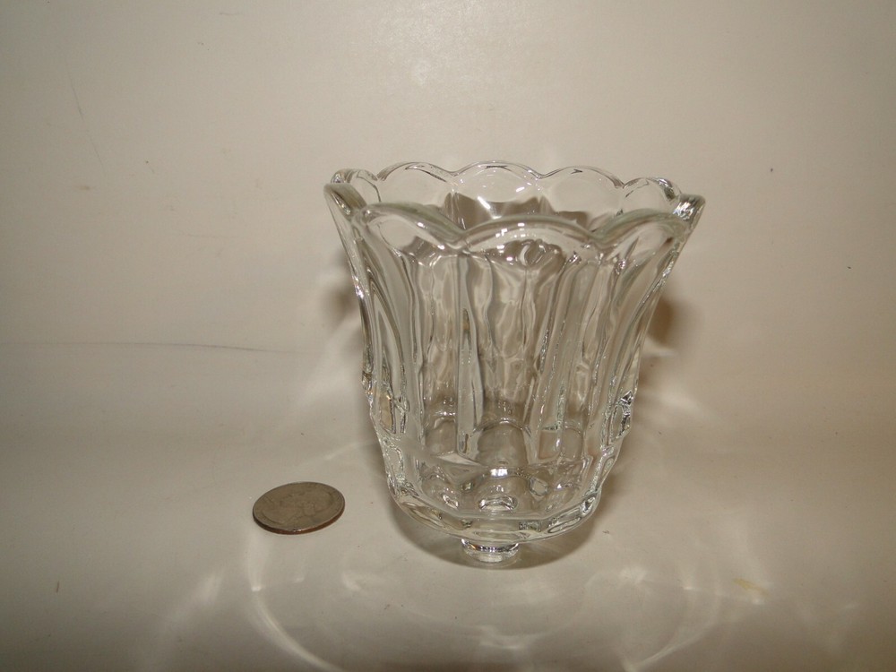 Clear Tulip  Bloom Votive Cup