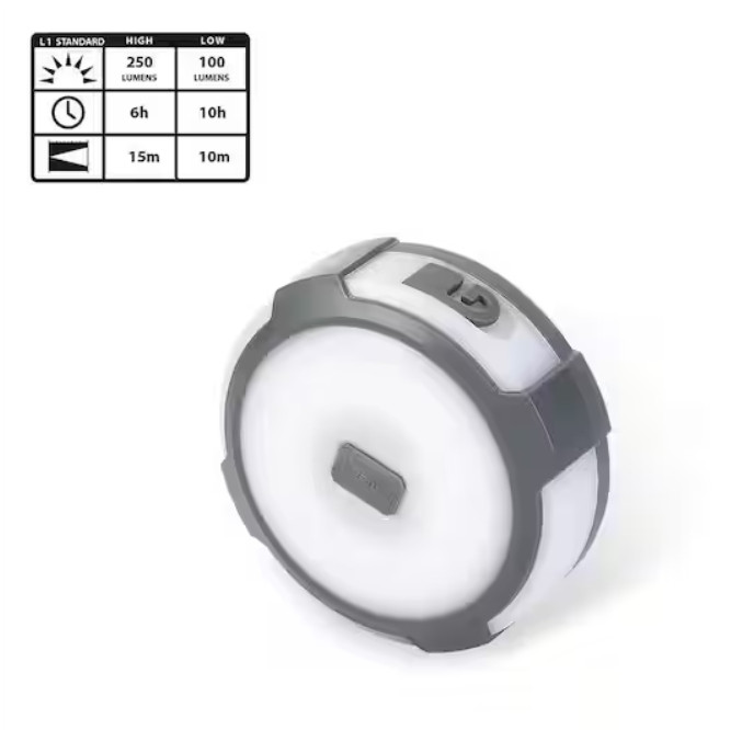 250-Lumens 2-in 1 Multi-functional Rechargeable Utility light with String Light