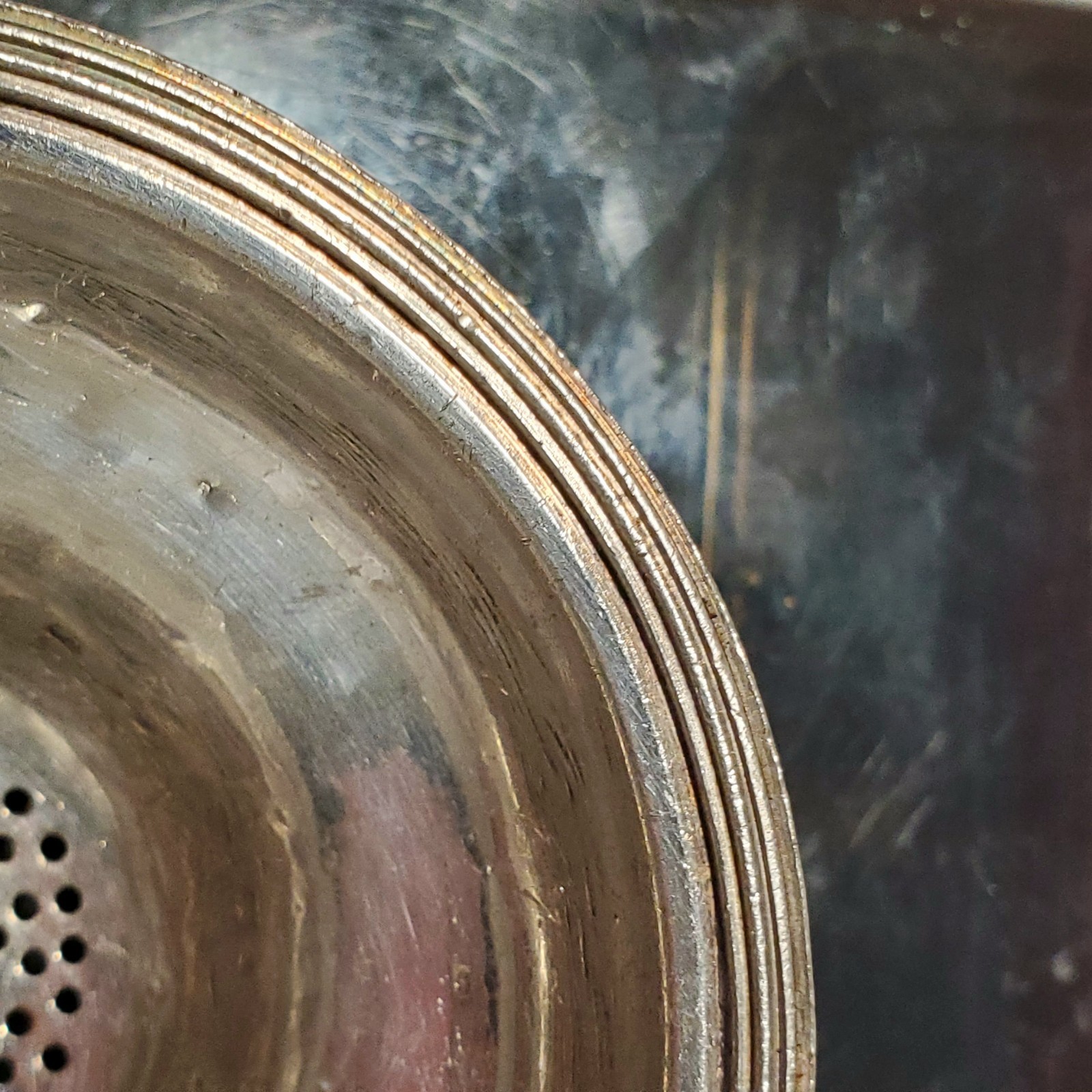 Antique Georgian Sterling Silver Wine Funnel Strainer London Hallmarked 49 Grams