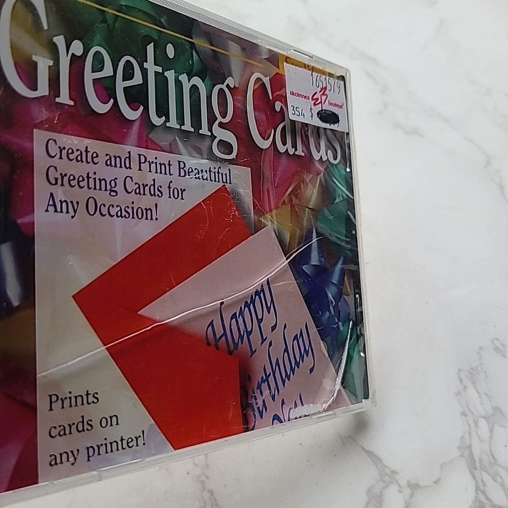 StepWay NEW Greeting Cards Software CD-ROM For PC or Windows Computer CD IBM