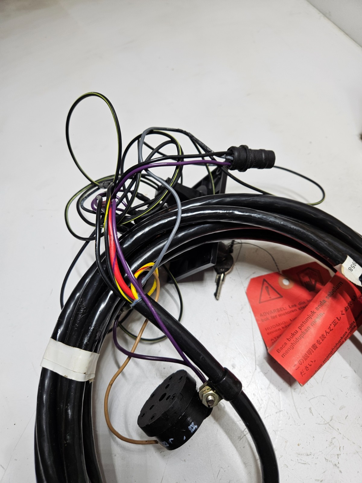 NOS OEM BRP OMC Johnson Evinrude 20' Feet Red Plug Wiring Harness 0174960 New