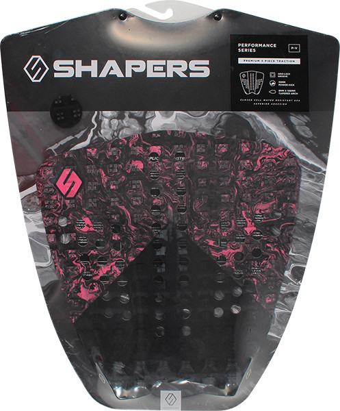 SHAPERS AUSTRALIA PERFORMANCE TAILPAD BLK/PINK