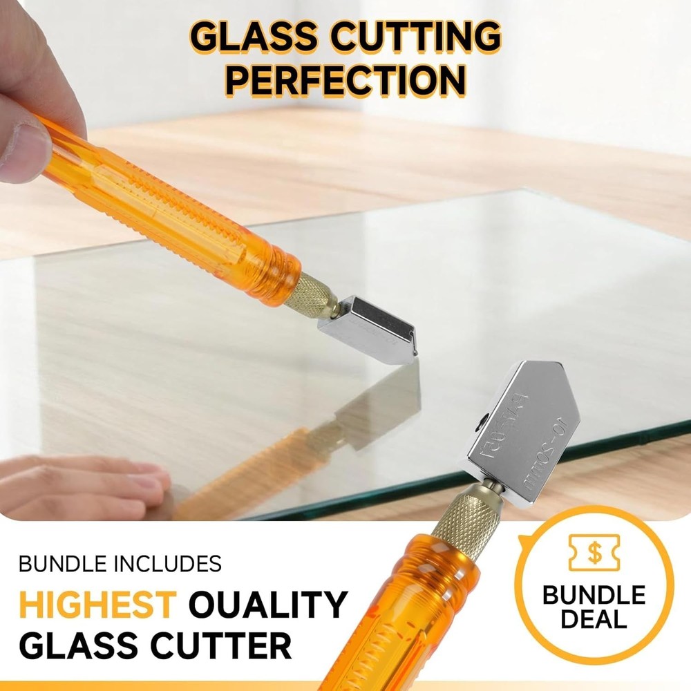 Adjustable Glass Bottle Cutter with 5 Support Wheels - Creativity Awaits!