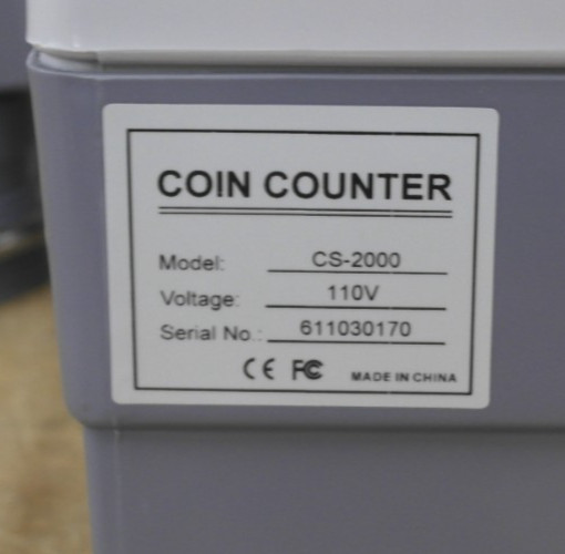 Coin Counter CS-2000 w/ Accessories