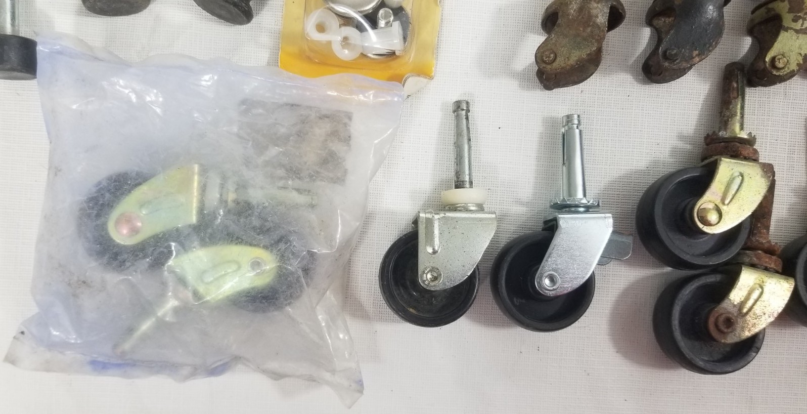 Lot Of Furniture Caster Wheels For Parts Or Repair Some Antique