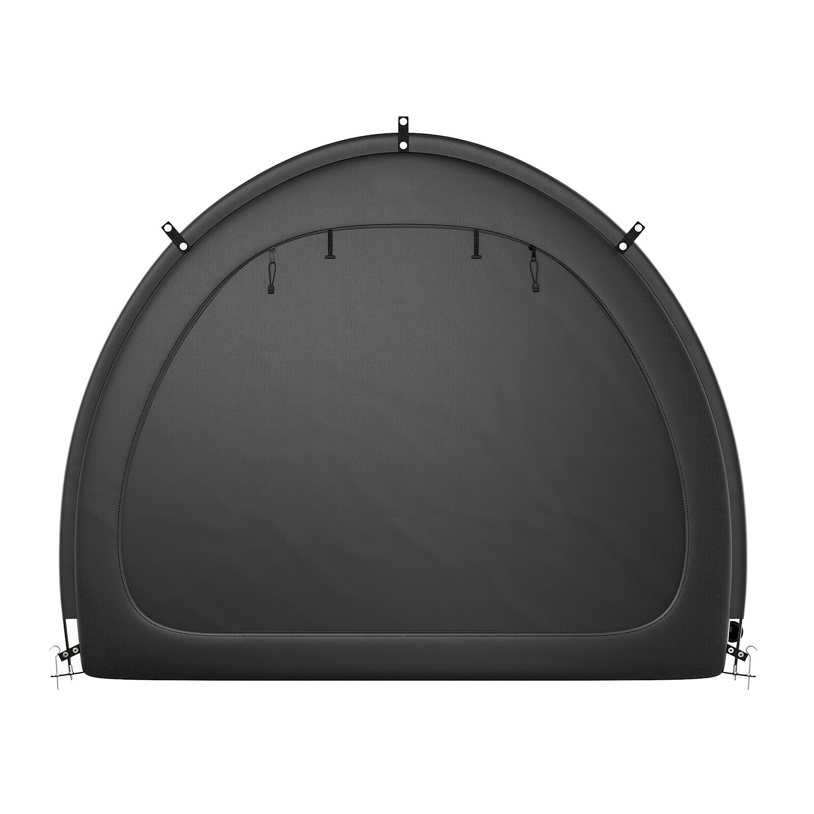 Outdoor Bike Storage Tent Fan-Shaped Dual-Door Bike Tent Shed for 4 to 5 Bikes