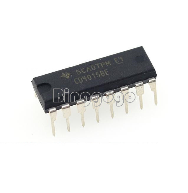 5pcs CD4015 CD4015BE DIP 16 CMOS Dual 4-Stage Static Shift Register