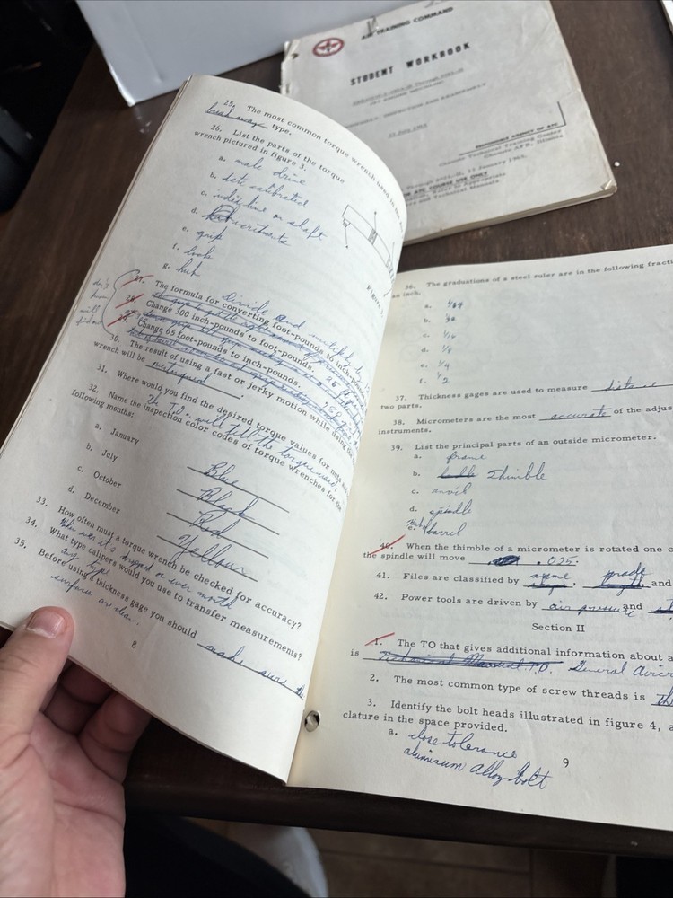 Air Training command student study guide and workbook military training 1964-65