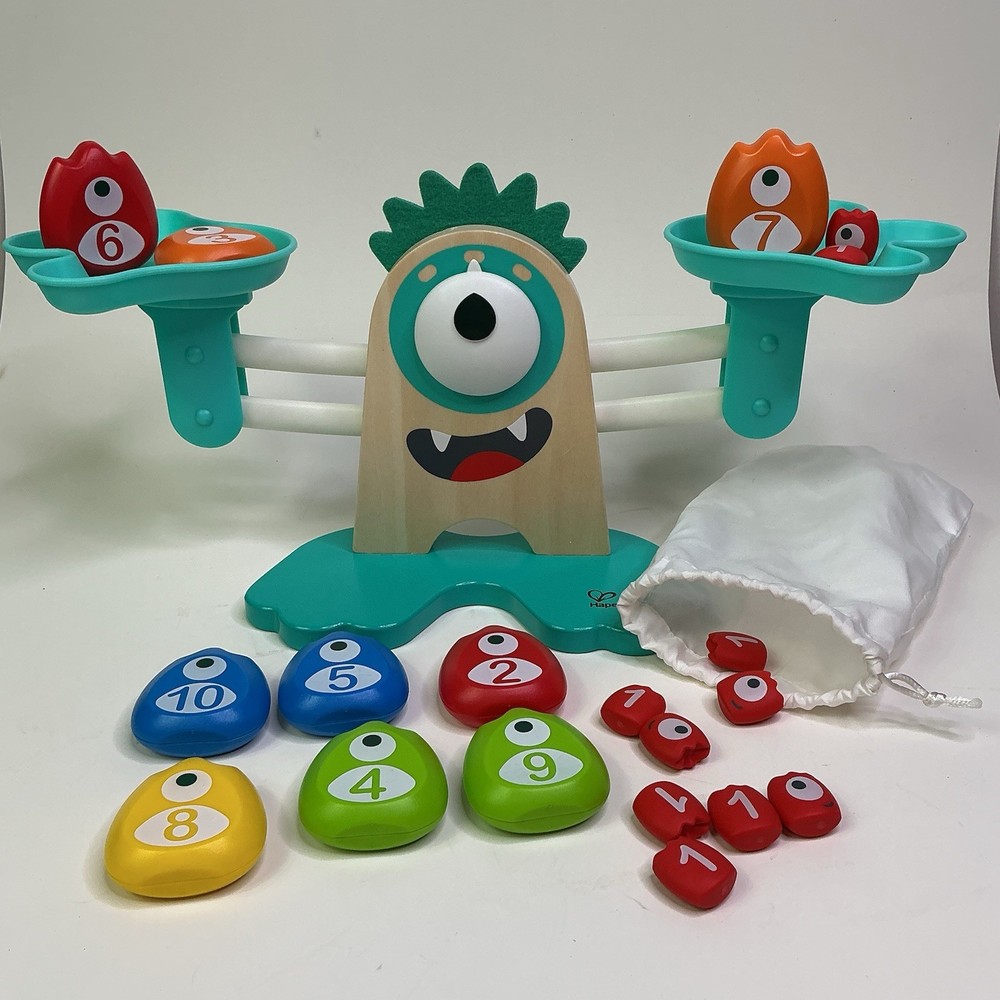 Hape Monster Math Scale (19 Weights) E0511 German Toy