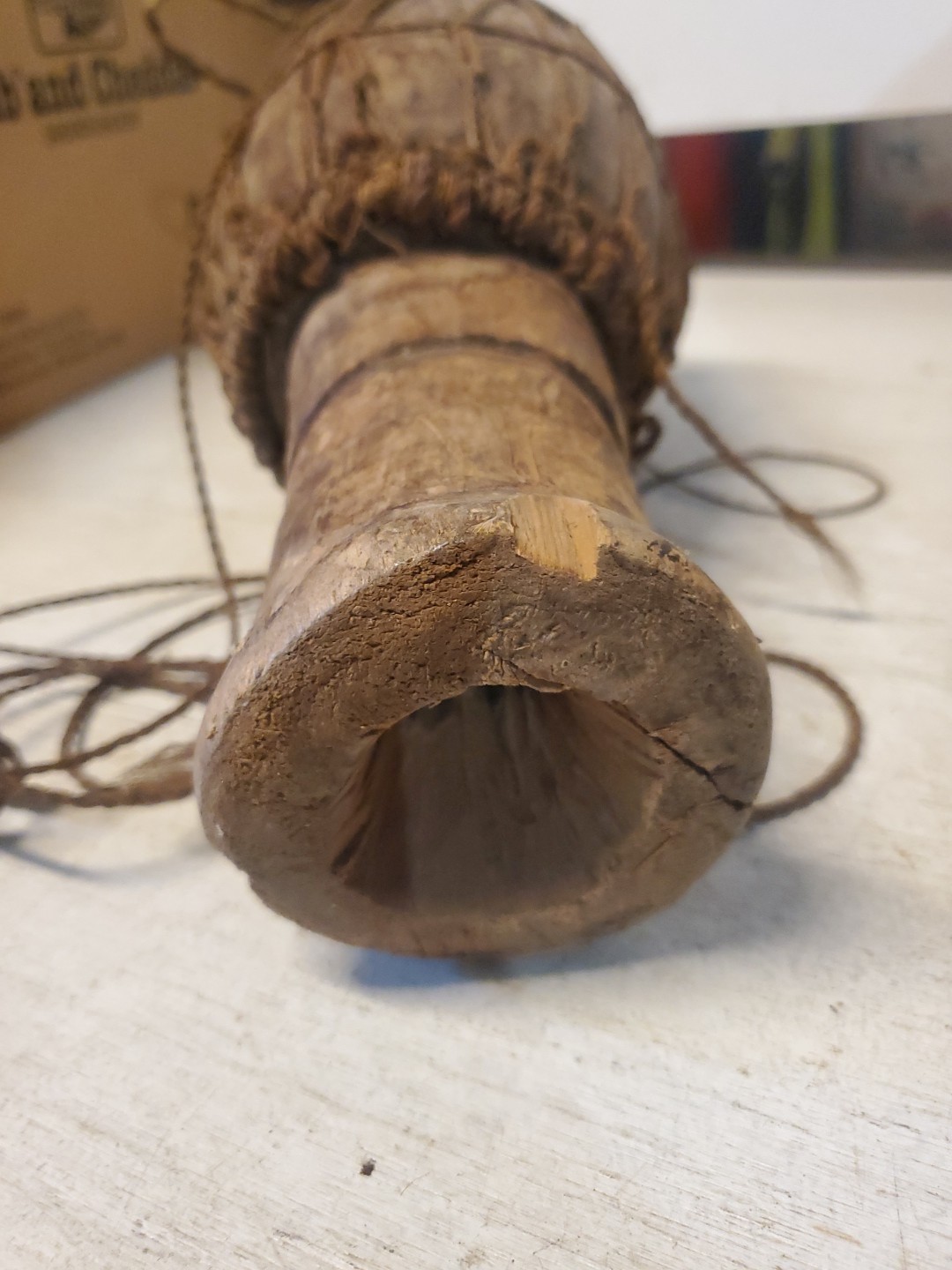 3 Antique Museum Deaquisition Authentic West African Drums