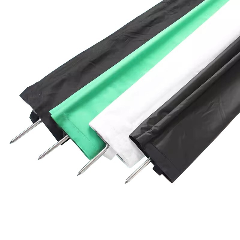 4'x8' 1.2x2.4m Floppy Flag Frame, UltraBounce, Solid Back, Blue/Green, Half Grid