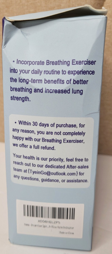 Breathing Exercise Device for Lungs Deep Breathing, Incentive Spirometer 5000ml