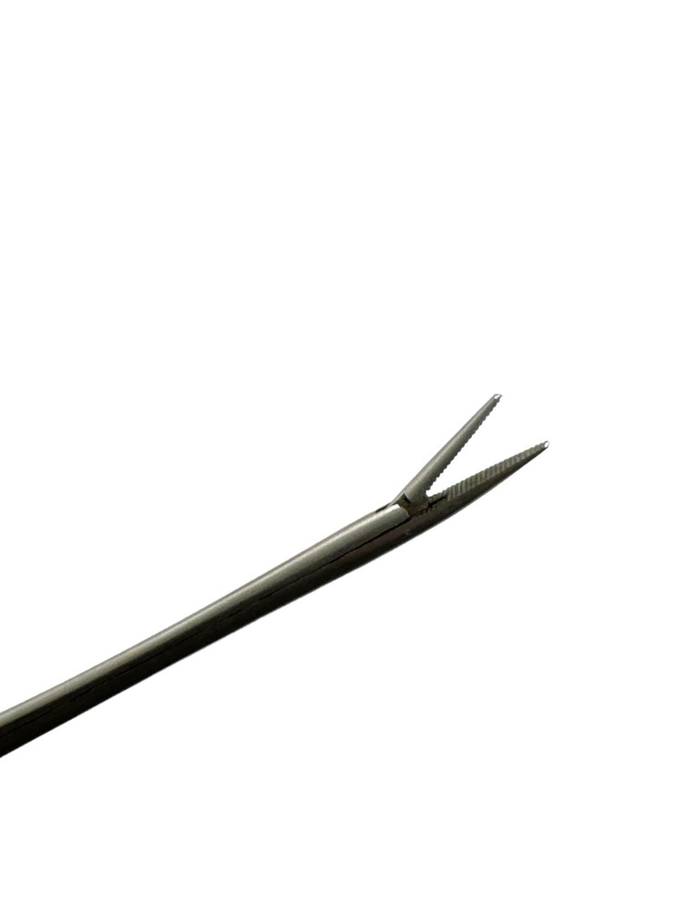 Pocket Size Alligator Forceps With Micro Serrated Tips 3.5" Long Neck Forceps