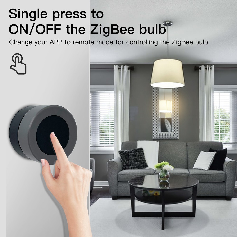 MOES Tuya ZigBee Smart Knob Switch Wireless Scene Switch Button Controller App