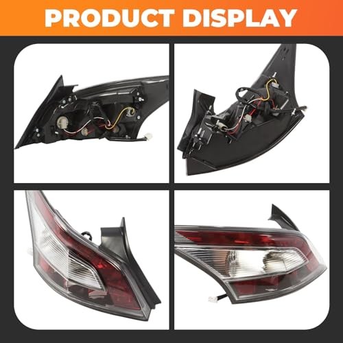 Outer Tail Light Assembly Compatible with Maxima 2012 2013 2014 Driver Left