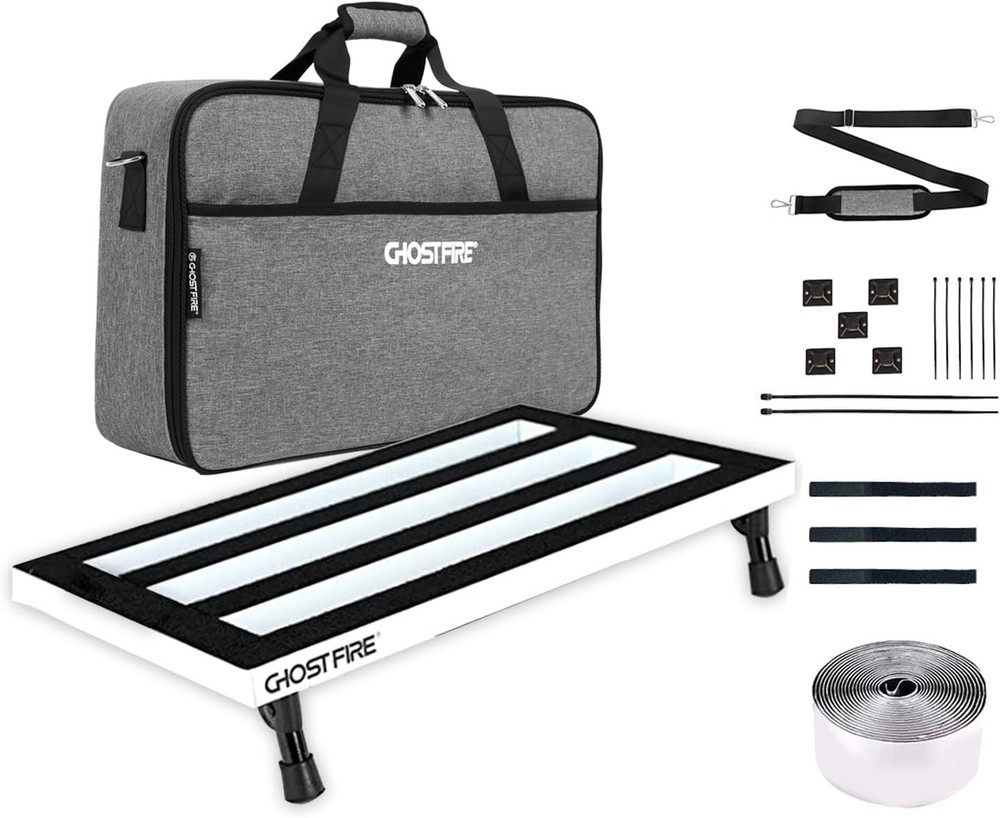 Ghost Fire Guitar Pedalboard with Large Capacity Storage Bag