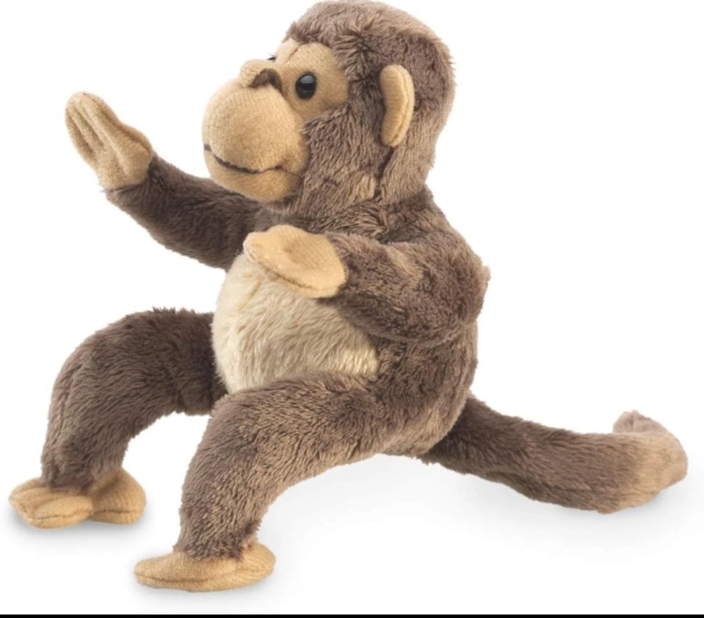 Folkmanis Mini Monkey Finger Puppet , Brown