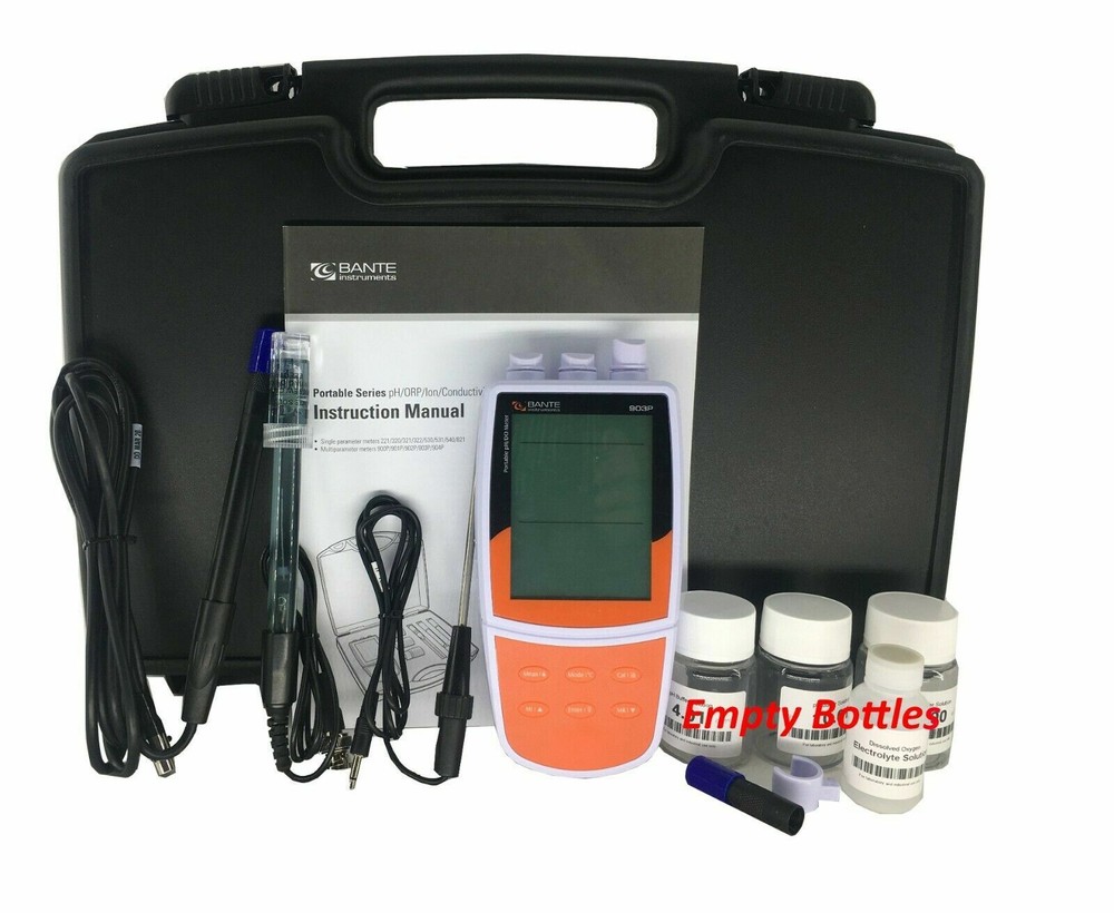 Water Quality Analyzer Portable Dissolved Oxygen Meter pH mV Temp Tester Meter