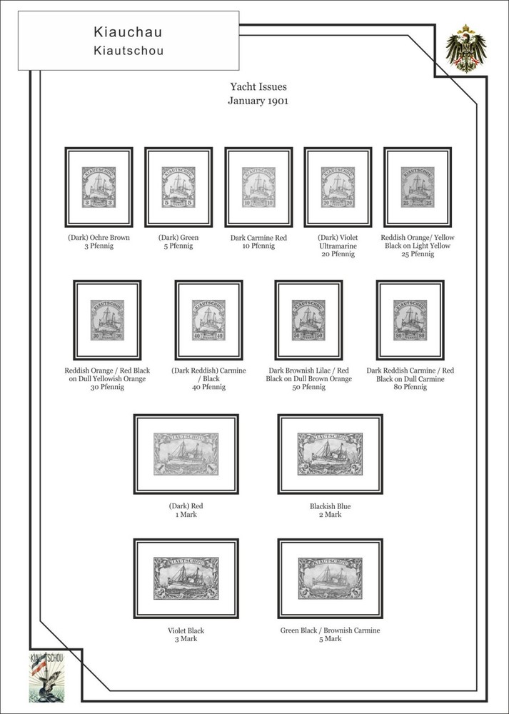Germany Reich Colonies PDF(DIGITAL) STAMP ALBUM PAGES