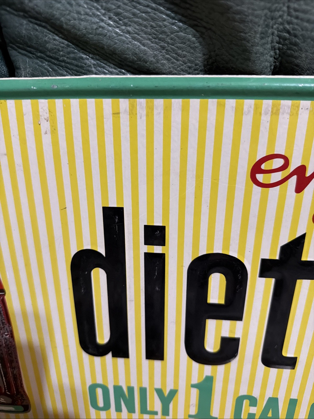 Original 32” Diet Rite Cola Advertising Sign