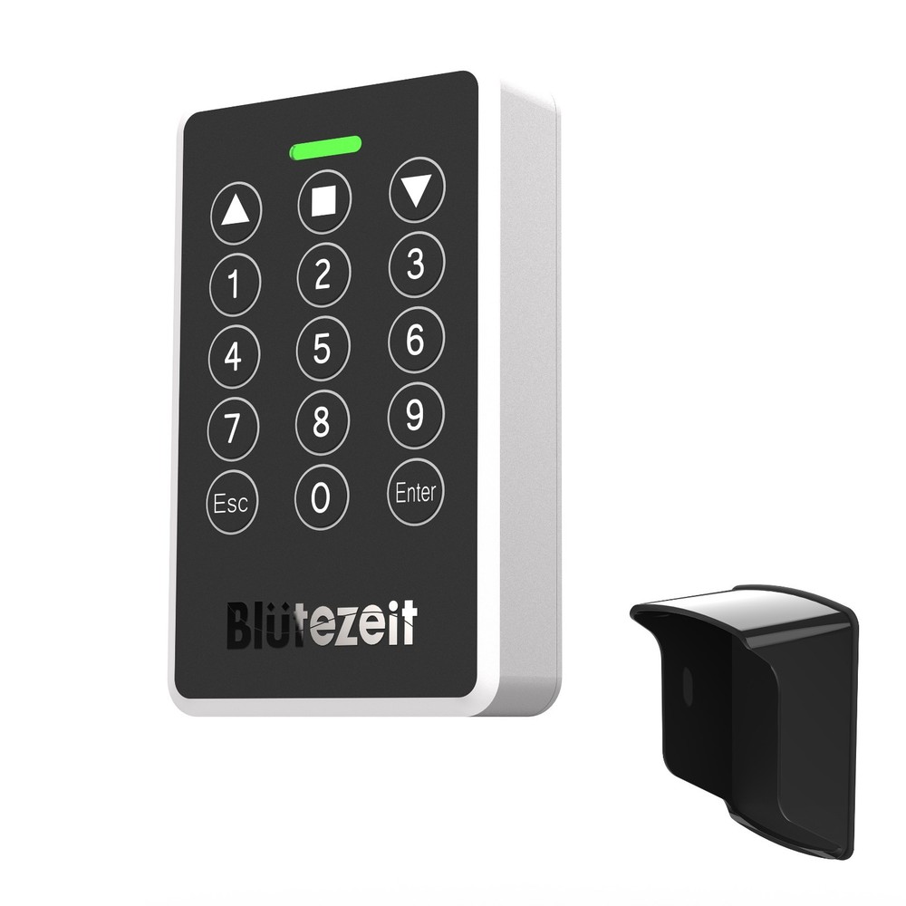 Blütezeit Wireless Keypad for 433MHz Gate Openers Motors PIN Code Access IP54