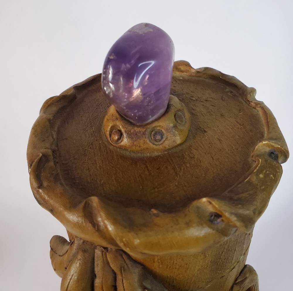 Handmade Monkey on Bamboo Incense Burner