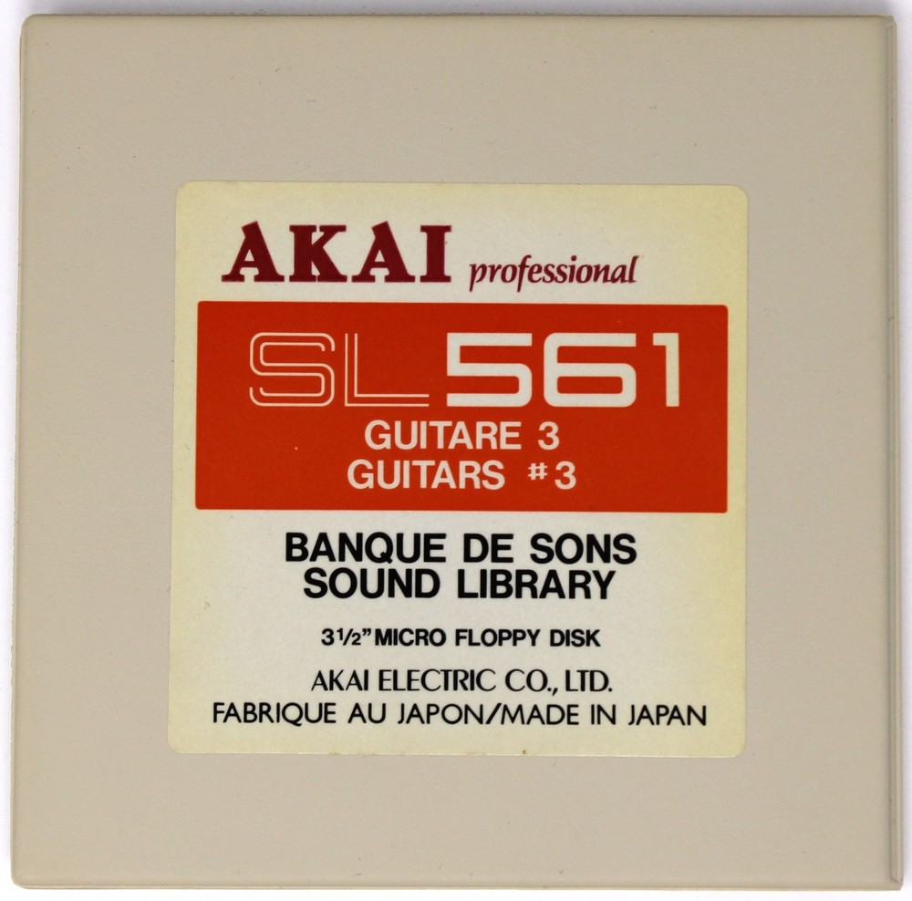 Akai SL561 Guitars #3 S900 Format Floppy Disk Banque De Sons
