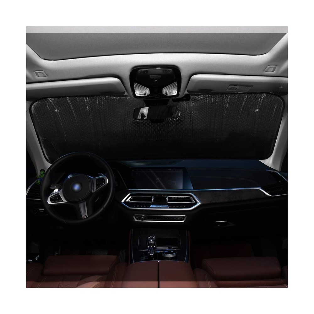 Tropical Palm Tree Beach Car Windshield Sun Shade Blocks UV Rays Su... Fast Ship
