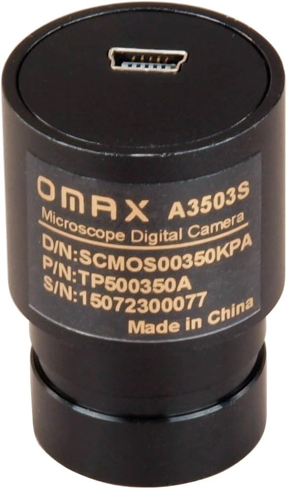 OMAX A3503S 640x480 USB Digital Microscope Camera Compatible with Windows XP/10