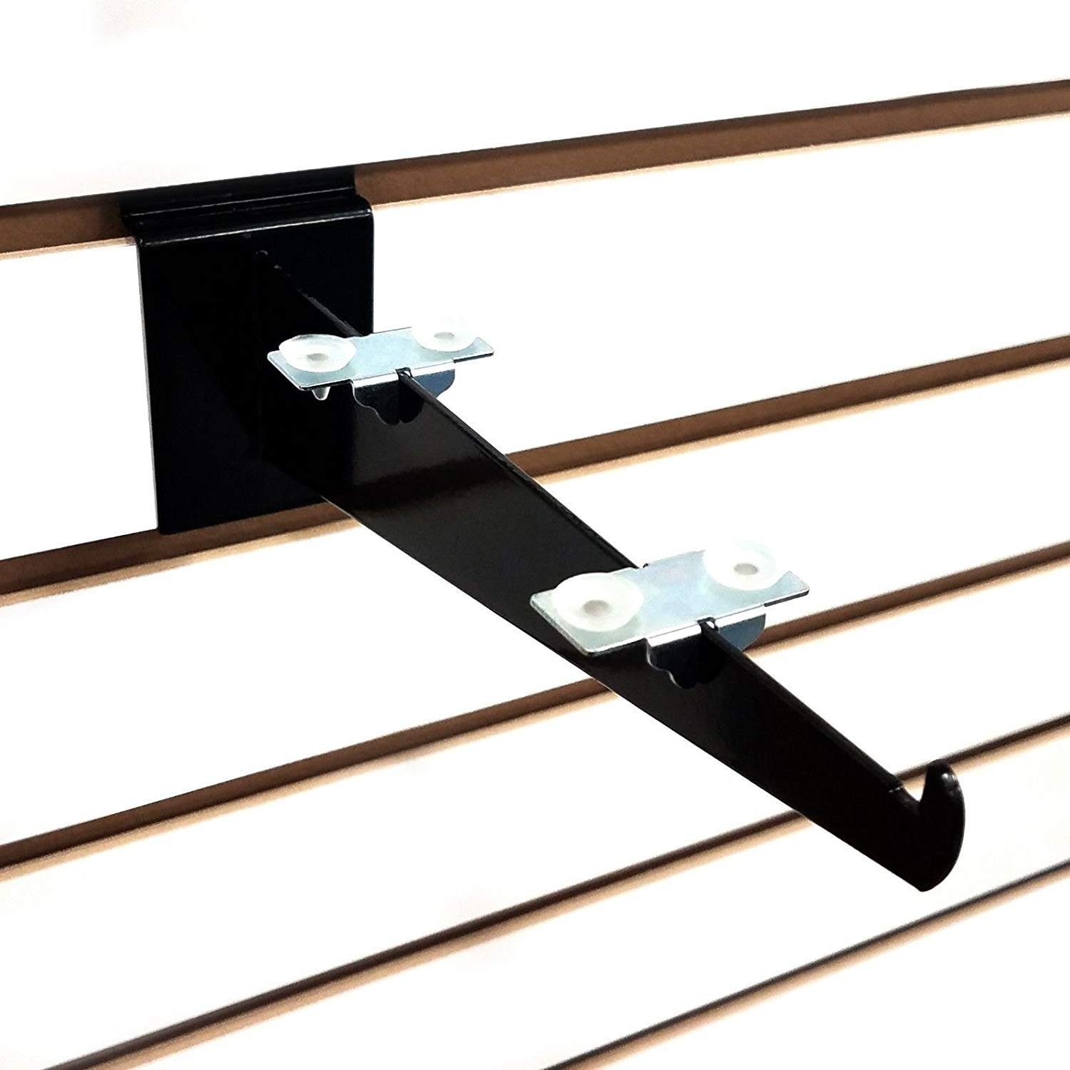 Center Shelf Rest Clip & Rubber Cushion for Brackets to Hang Glass, Wood Or M...