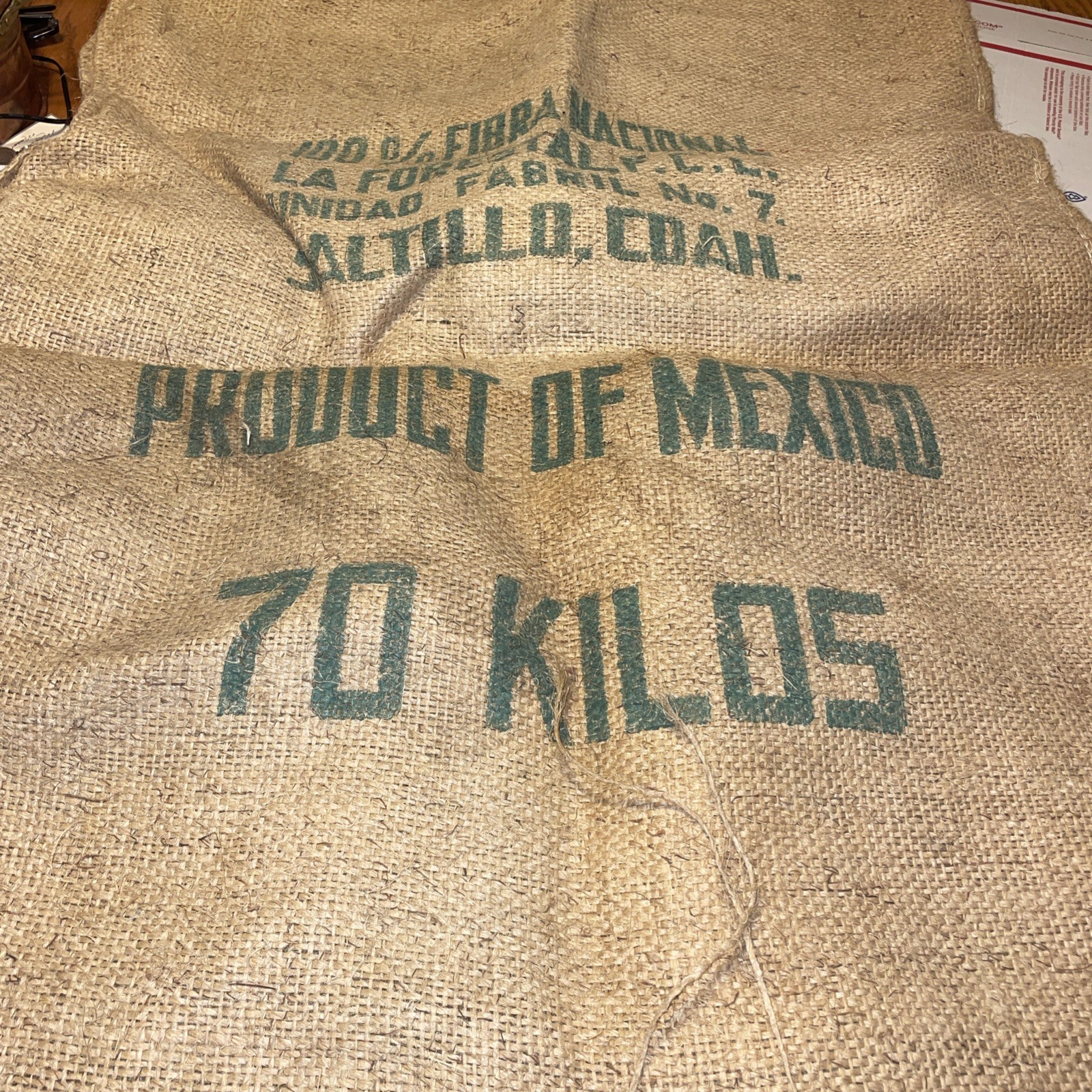 4 Vtg Coffee Bean Sack Bag Bemex Tapachula Prima Alvaro Mexico Jute Burlap Bags