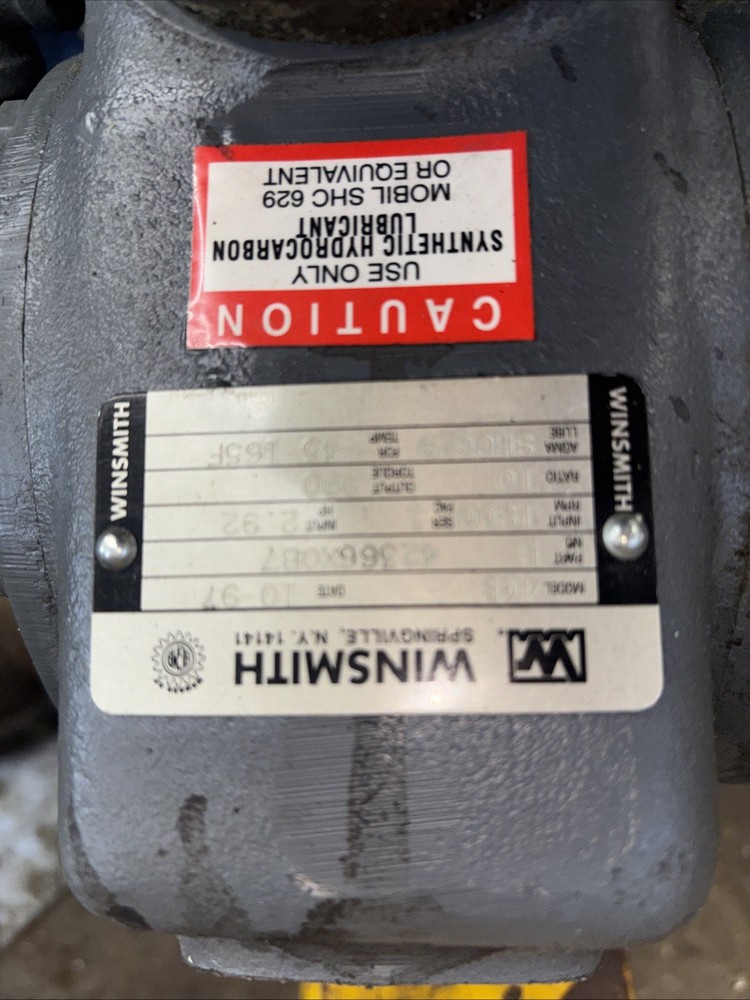 When Smith 4Cb Gear Reducer Ratio 10 Output Torque 890