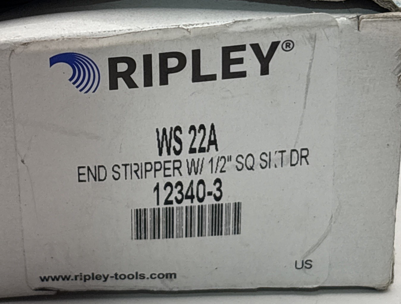 Ripley WS 22A End Stripper W/ 1/2” SQ SKT DR, 12340-3