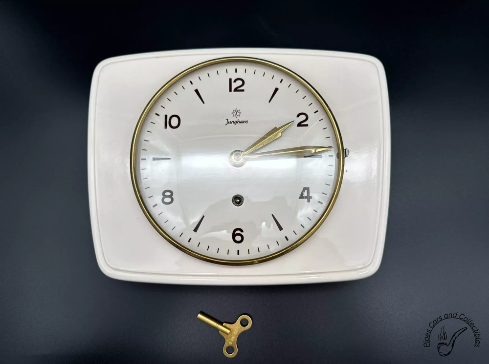 Vintage Junghans Wall Ceramic Mechanical Clock