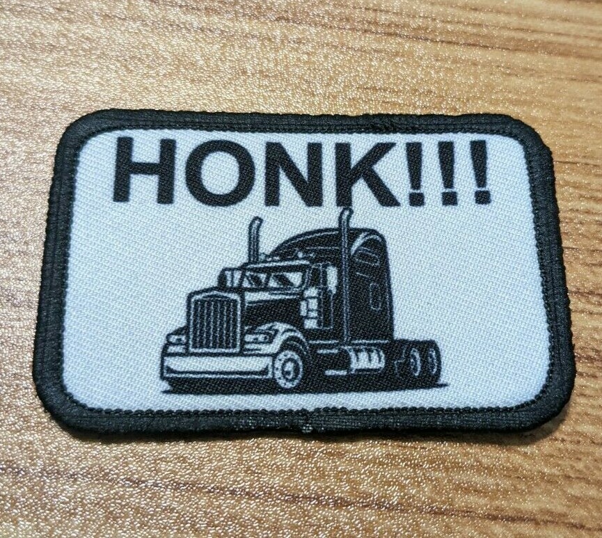 Freedom Trucker HONK meme protest 2"x3" hook & loop tactical morale patch