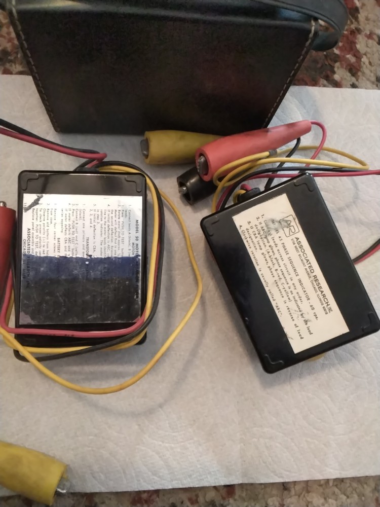 Vtg Electronics Associated Research Motor rotation Phase Sequence Indicator Set!