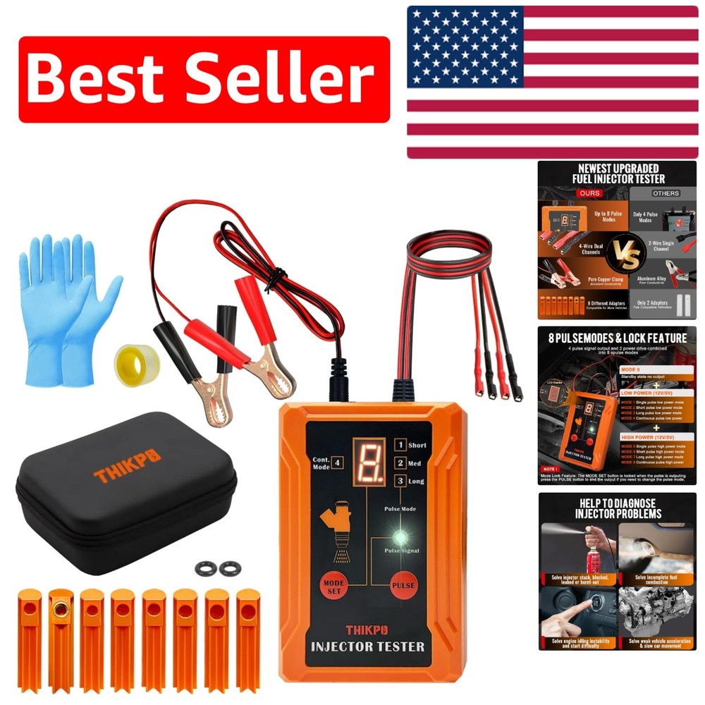 Professional Injector Tester & Cleaner Set: 2 Injectors Simultaneously & Safe