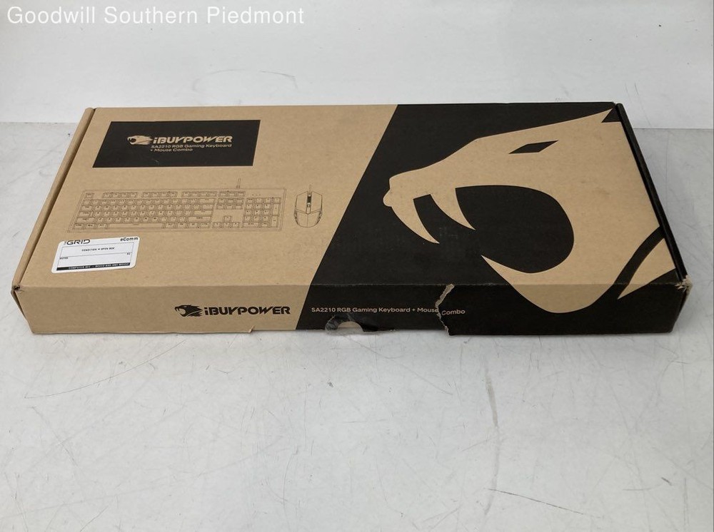 iBuyPower SA2210 Wired Keyboard and Mouse Bundle - Open Box
