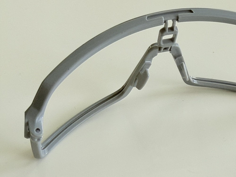 OAKLEY SUTRO SHIELD SUNGLASSES POLISHED GRAY REPLACEMENT FRONT FRAME ORBITALS
